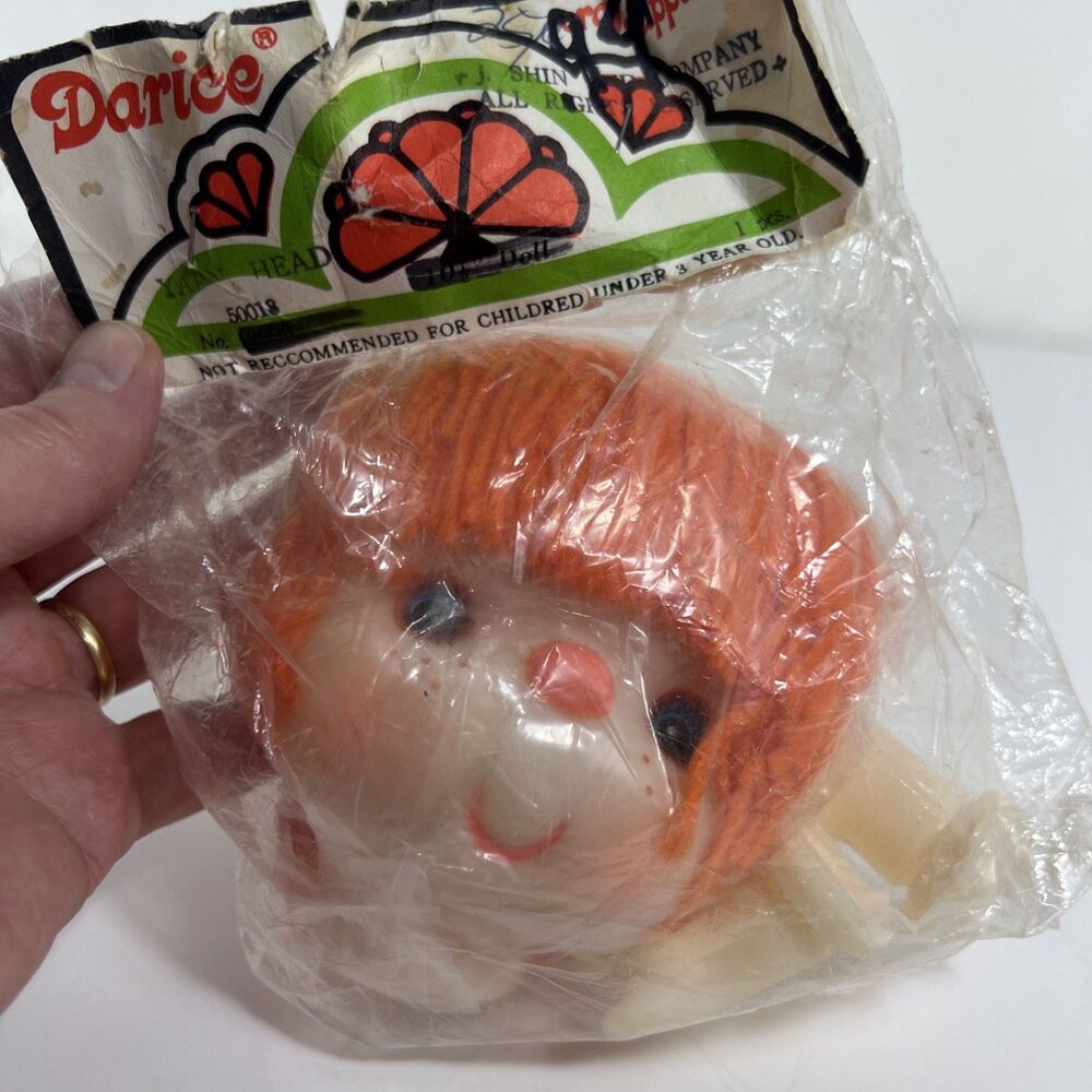 Darice - Dolls Head - Red Hair - Freckles - NIP - NEW - Doll making